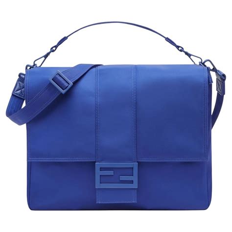 fendi roll bag blue|Fendi blue baguette.